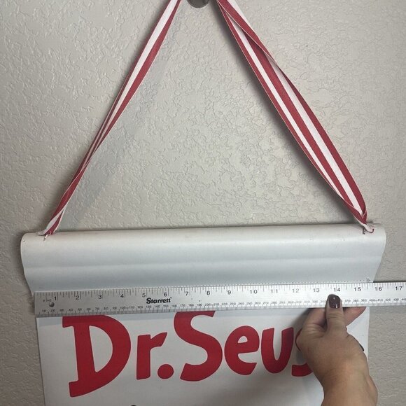 Dr. SUESS DOOR Decorative COVER SCROLL BANNER 16x40” Cat In The Hat Green Eggs - Picture 8 of 8